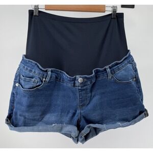 Time & Tru Maternity Shorts XXL 20 Denim